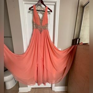 Coral dress!